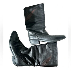 Bastien boots size 7 in excellent condition cowboy  boot vibe- burgundy accents